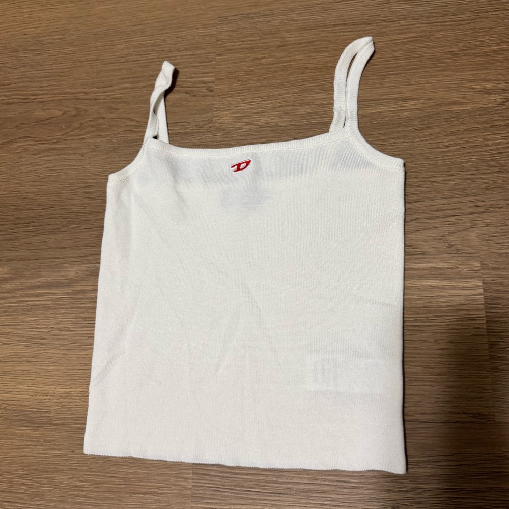 DIESEL white womens tank top